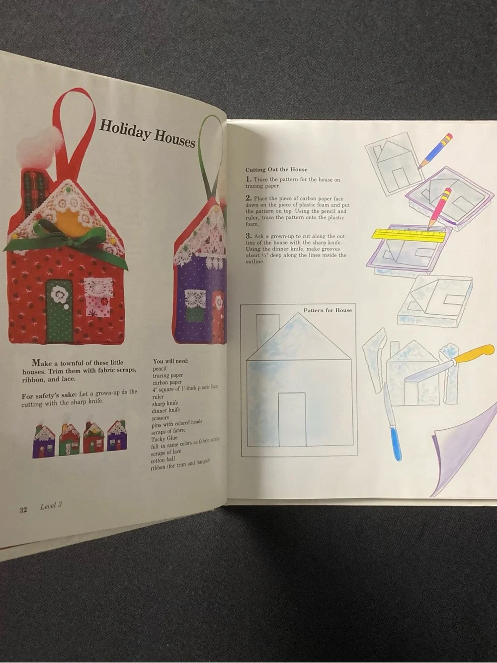 Christmas Is Coming! 1987 by Linda M. Stewart Hardcover Arts & Crafts Book